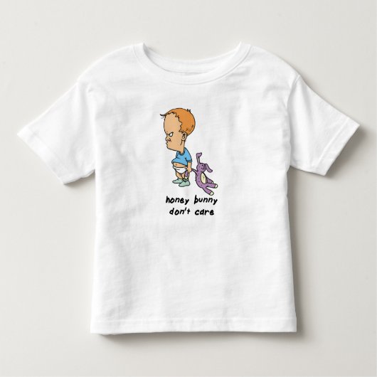 ハニーバニー Don't Care トドラーTシャツ (正面)