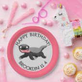 ハニーバパーソナライズされたッダートカートン誕生日 ペーパープレート (パーティー)