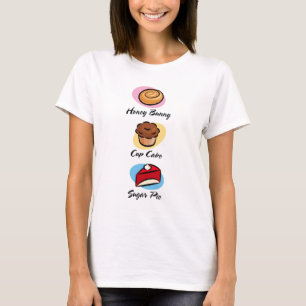 ハニーバンのコップのケーキの砂糖パイ Tシャツ