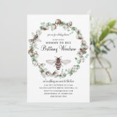 ハニーバンビーシャワー招待状 招待状 (スタンド正面)