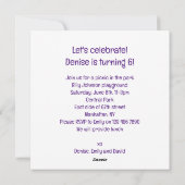 ハニーバ食べンジャーのケーキ、ハニーバガーの招待 シーズンカード (裏面)