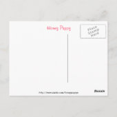 ハニーパピーハガキ ポストカード (裏面)
