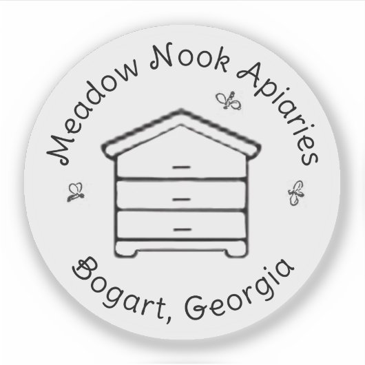 ハニーパーソナライズされたハイブBee Apiar Beekeeperロゴ シール (正面)