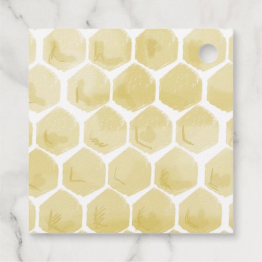 ハニーパーソナライズされたビーの好意またはギフトラベル フェイバータグ (裏面)