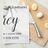 ハニーパーソナライズされたビーキッチンタオル キッチンタオル (四つ折り)