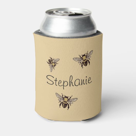 ハニーパーソナライズされたビークーラーボックス 缶クーラー (缶裏面)