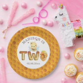 ハニーパーソナライズされたビーセカンド誕生日紙プレート ペーパープレート (パーティー)