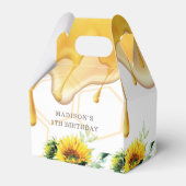 ハニーパーソナライズされたビー誕生日Iベビーシャワー フェイバーボックス (裏面サイド)