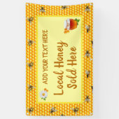 ハニービジネスのパーソナライズ地元のハニーはここで販売 横断幕 (縦)