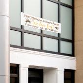 ハニービジネスバナー 横断幕 (ビルの外側)