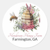 ハニービジネスブランディング ラウンドシール (正面)