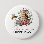 ハニービジネスブランディング 缶バッジ (正面)