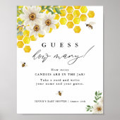 ハニービーとデイジーはゲームのディスプレイの数を推測 ポスター (正面)