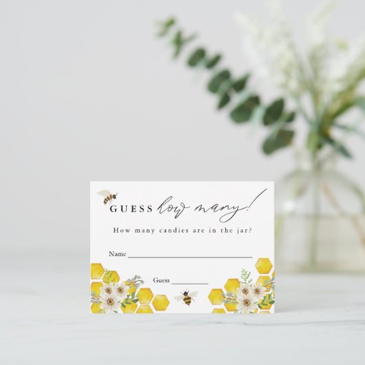 ハニービーとデイジーはゲームカードの数を推測 エンクロージャーカード (スタンド正面)