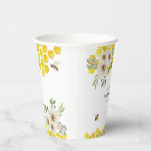 ハニービーとデイジーパーソナライズされたベビーシャワー 紙コップ (右)