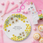 ハニービーとデイジー パーソナライズされた ペーパープレート (パーティー)