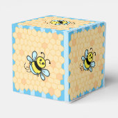 ハニービーとハニカムボーイの赤ちゃんシャワーブルー フェイバーボックス (裏面サイド)