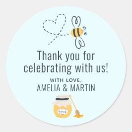 ハニービーとハニーポットありがとう ラウンドシール