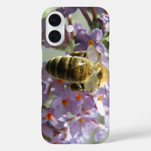 ハニービーとバドレイアの花 Case-Mate iPhoneケース (裏面)