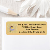 ハニービーとフラワーの住所 シール (インサイチュ)