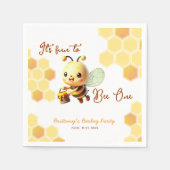 ハニービーのおもしろいに誕生日 スタンダードカクテルナプキン (正面)