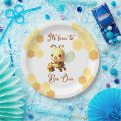 ハニービーのおもしろいに誕生日 ペーパープレート (パーティー)