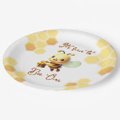 ハニービーのおもしろいに誕生日 ペーパープレート (アングル)