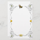 ハニービーのスクロール 便箋 (正面/裏面)