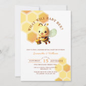 ハニービーのベビーと性別が明らかにする 招待状 (正面)