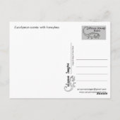 ハニービーのユーカリプタス・ケシア ポストカード (裏面)