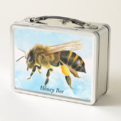 ハニービーの水の絵画色 メタルランチボックス (裏面)