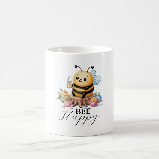 ハニービーの甘いピクニックの喜び コーヒーマグカップ (中央)