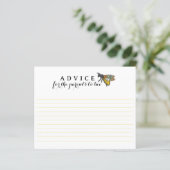 ハニービーの親へビーベイビーシャワーアドバイスカード | (スタンド正面)
