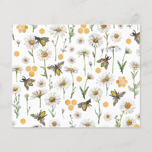 ハニービーの親へビーベイビーシャワーアドバイスカード | (裏面)