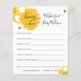 ハニービーの赤ちゃんシャワーをお願い