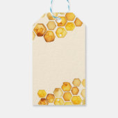 ハニービーの赤ちゃん感謝していシャワーあなたがテンプレートを好む ギフトタグ (裏面)