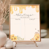 ハニービーひまわり花ジェンダー投票チャートを表示 ポスター