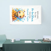 ハニービーをテーマにした少年の赤ちゃんシャワーへようこそ 横断幕 (トレードショー)