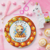 ハニービーをテーマにした少年の赤ちゃんシャワー ペーパープレート (パーティー)