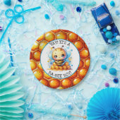 ハニービーをテーマにした少年の赤ちゃんシャワー ペーパープレート (パーティー)