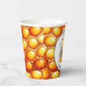 ハニービーをテーマにした少年の赤ちゃんシャワー 紙コップ (右)