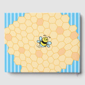 ハニービーをテーマにした赤ちゃんシャワー ゲストブック (裏面)