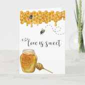 ハニービーアニバーサリー ラブ イズ スウィート カード (正面)