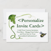 ハニービーアートカスタムパーティの招待状 招待状 (正面)