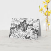 ハニービーアートカードワイルドフラワーカスタムのグリーティングカード カード (黄色い花)