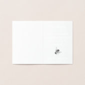 ハニービーアートカード ワイルドフラワー カスタムグリーティングカード 箔カード (内部)