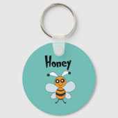 ハニービーイエローブラックカワイトサマー キーホルダー (正面)