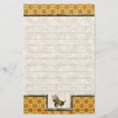 ハニービーイエローライニング 便箋 (正面)