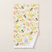 ハニービーイエロー バスタオルセット (ハンドタオル)