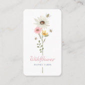 ハニービーウォーターカラーワイルドフラワーハニーファーム 名刺 (正面)